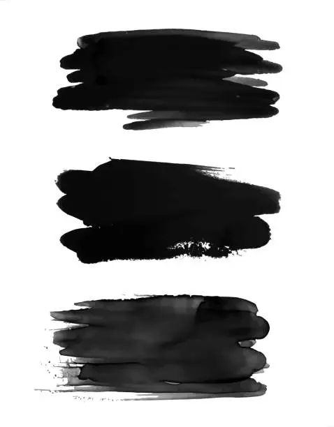 Vector illustration of black paint