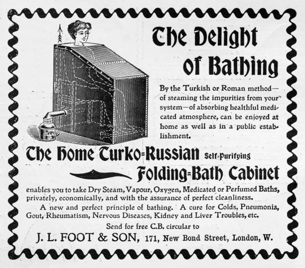 Antique advertisement from British magazine: Bath Cabinet