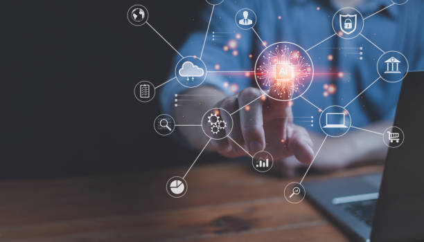 Digital transformation technology strategy, IoT, internet of things. transformation of ideas and the adoption of technology in business in the digital age, enhancing global business capabilities. Ai