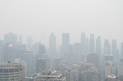 On june 25th, Montreal was the city with the worst air quality in the world due to the wildfires raging in northern Quebec.