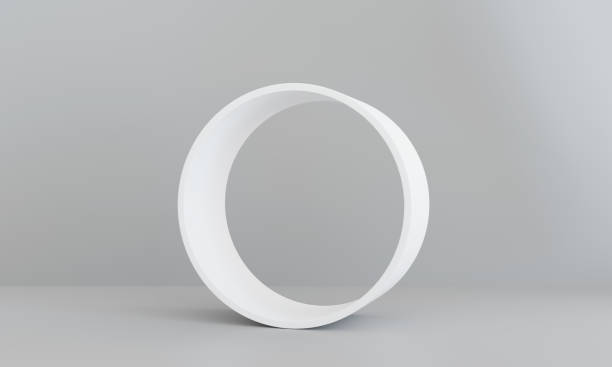 istock Abstract Geometric 3D Rendering Circle Cylinder Podium Background - Gray Background 1502451058