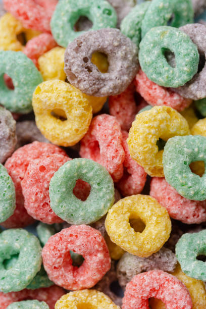 istock Close-up of colorful ring-shaped cereals 1502460035