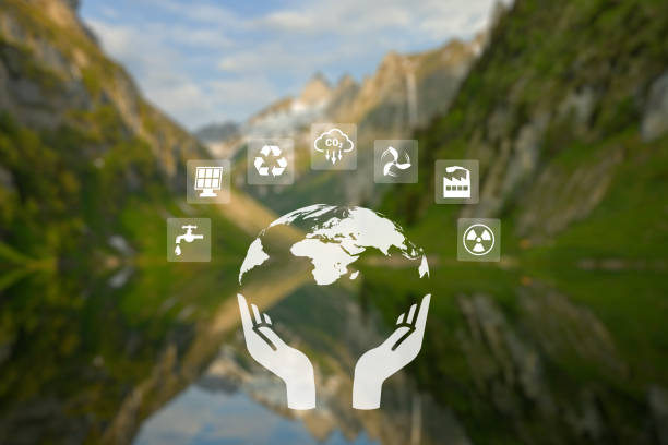 istock Net zero icons on the top view of the forest for Carbon neutral and net zero concept natural environment Climate-neutral long-term strategy greenhouse gas emissions targets. 1502467478