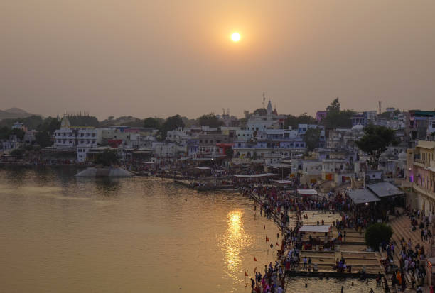 istock Pushkar lake and the town 1502473295