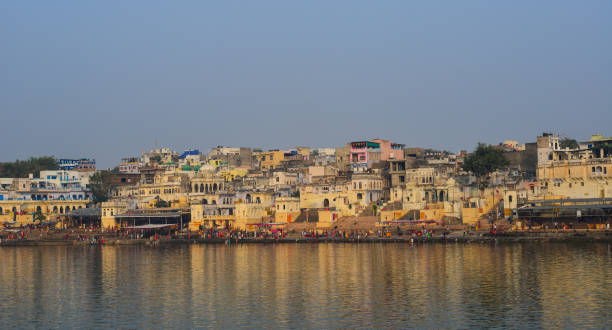 istock Pushkar lake and the town 1502479494