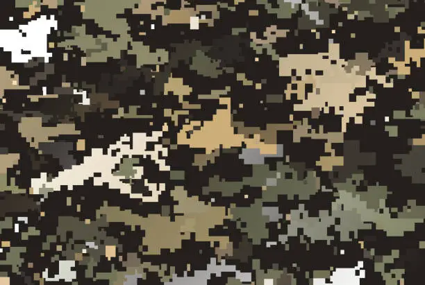 Vector illustration of Camouflage Pattern Background
