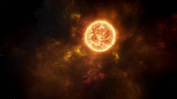 istock Solar System Protostar Sun Sol Wide Shot and Erupting Nebula Gases in Deep Space 1502531753