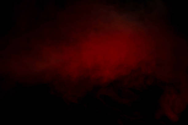 istock Orange and red steam on a black background. 1502535374