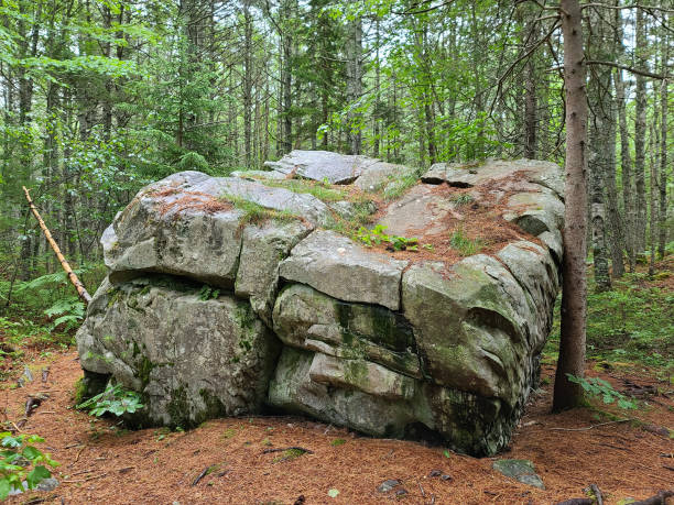 istock A large rock along hiking trail. 1502536974