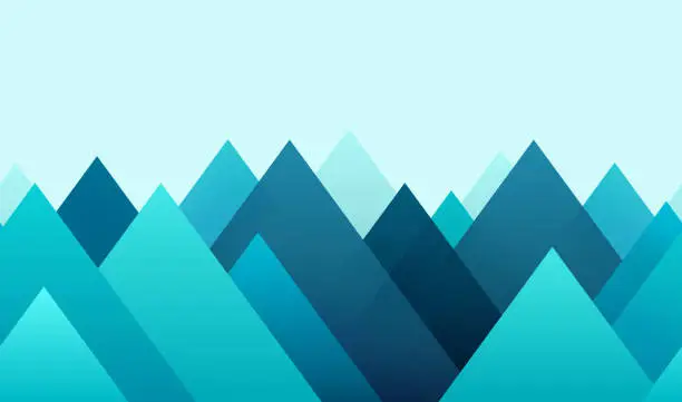 Vector illustration of Seamless Abstract Mountain Background