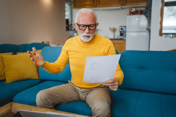 istock One senior caucasian man work on laptop use computer at home 1502549660