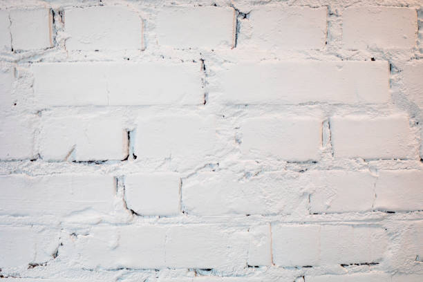 abstract background white brick wall in the office. Stylish interior