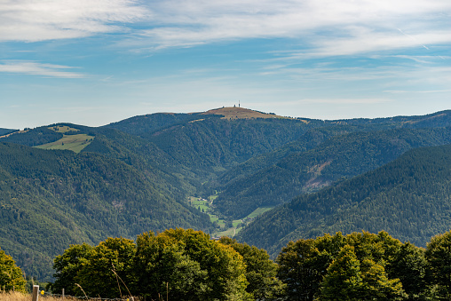 View to the Feldberg, the highest elevation in the Black Forest