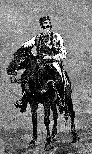 モンテネグロ王ニコライ1世の肖像 19世紀 19世紀のベクターアート素材や画像を多数ご用意 19世紀, 19世紀風, 1人 iStock