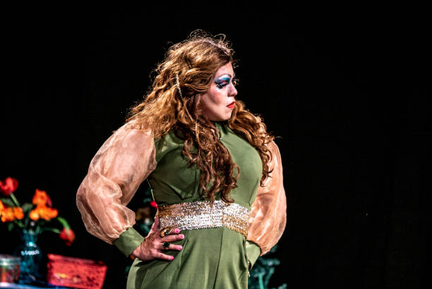 istock Drag queen performing in a theater play 1502557143