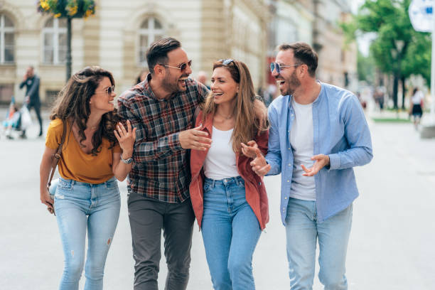 istock Friends having fun outdoors in the city 1502559351