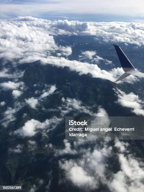 Airplane Wing Stock Photo - Download Image Now - Above, Air Vehicle, Aircraft Wing