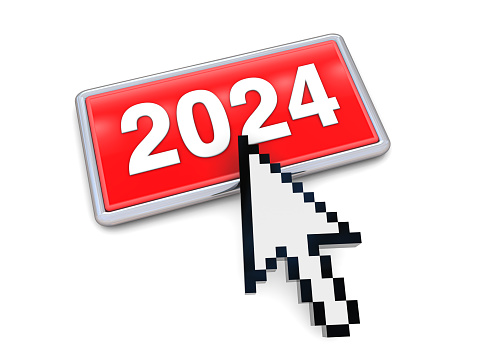 New Year 2024 Button