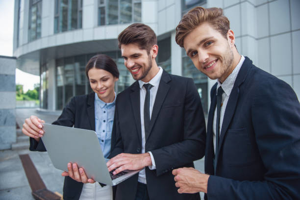 istock Business people with gadget 1502566648