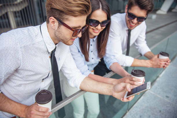 istock Business people with gadget 1502567038