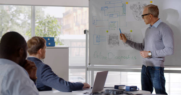 istock Multiethnic it business startup company team meeting. 1502572821