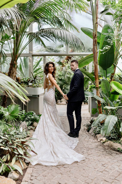 istock Beautiful couple on their wedding day 1502623297
