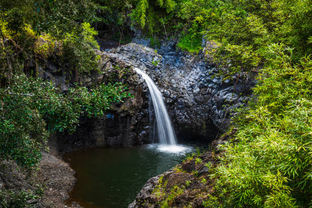 Waterfall in Maui, Hawaii.