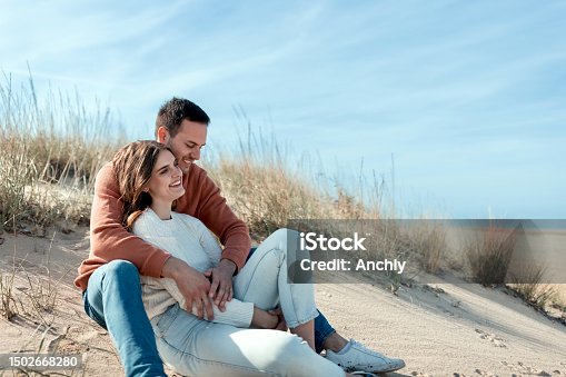istock Relaxed couple looking at the view 1502668280