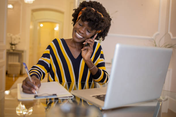 istock Young woman working from home 1502674314