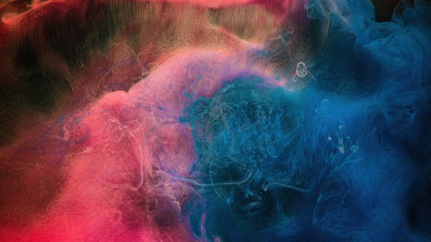 istock Paint water color mist blue pink vapor cloud blend 1502674469