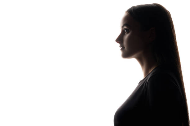 istock Female silhouette face profile confident woman 1502674486