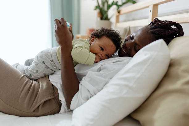 istock Mother and son bonding at home 1502683565