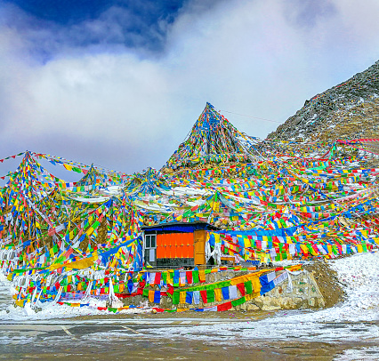 Golden Stupa Tibetan Plateau China