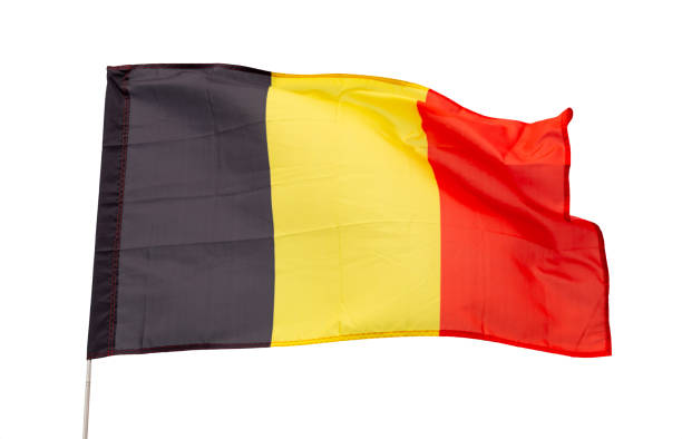 istock Flag of Belgium waving on cloudy sky during daytime 1502702536