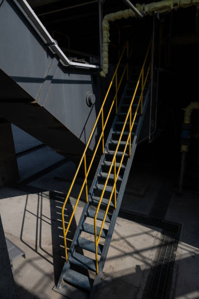 istock Equipment stairs in industrial plants 1502705121