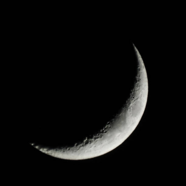 istock bright crescent moon in a clear dark sky 1502708536