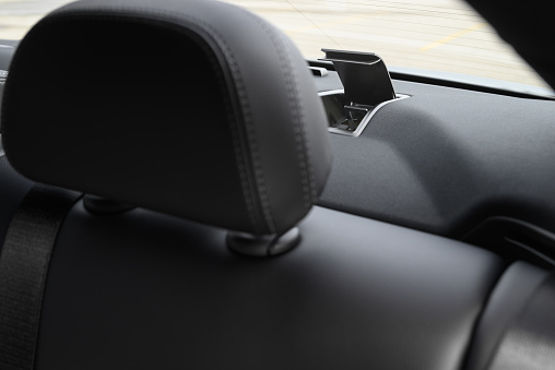ISOFIX top anchor point inside a modern vehicle.