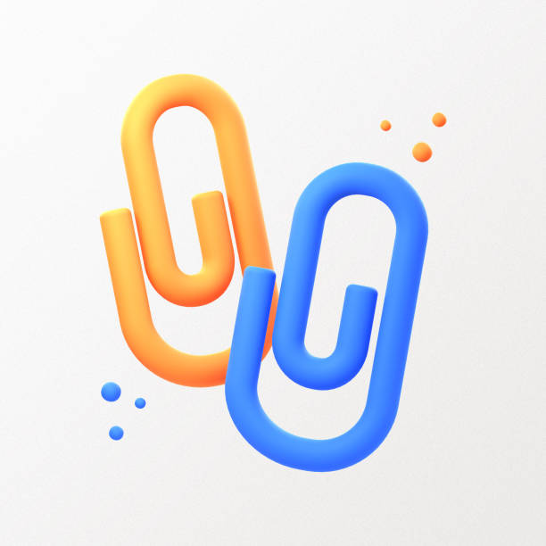 3D paper clip illustrations render of versatile and functional paper clip icon designs. Perfect for organizing and securing your documents, papers, and files. Experience simplicity and efficiency with our meticulously crafted paper clip designs.
