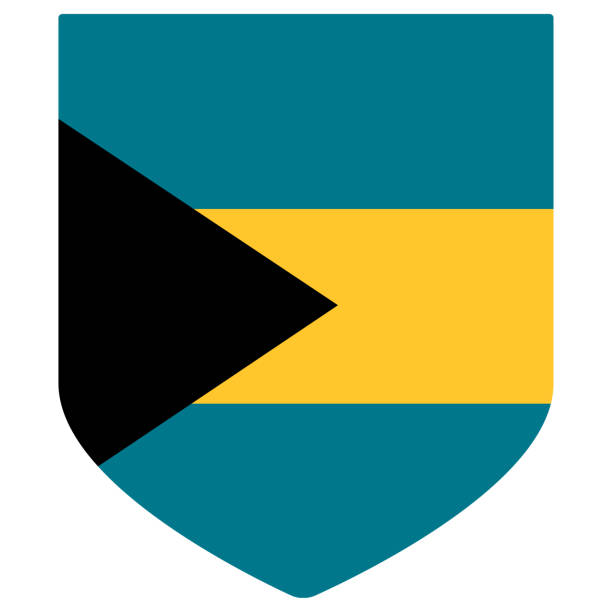 istock Bahamas flag shape. Flag of Bahamas design shape 1502755070