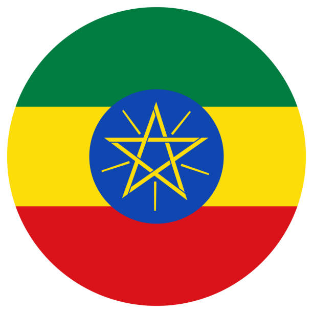 форма флага эфиопии. форма дизайна флага эфиопии. - beta israel stock illustrations