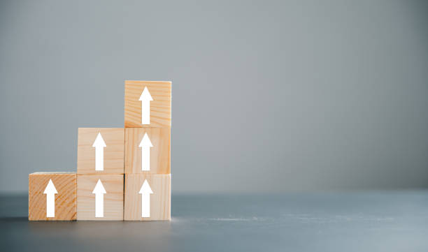 istock Wooden blocks with Target icon on top 1502770408