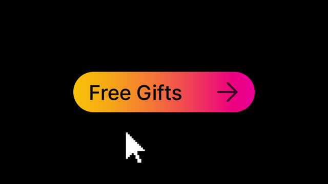 free gifts button click  animation
