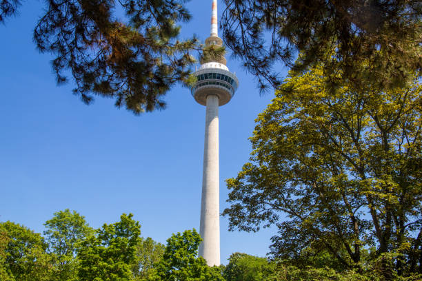 istock Telecommunication tower in Mannheim, Germany 1502779718