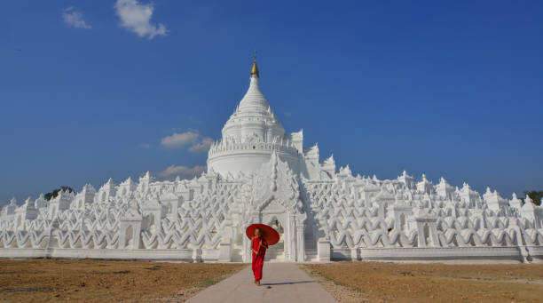 istock A Buddhist novice monk at white temple 1502780608