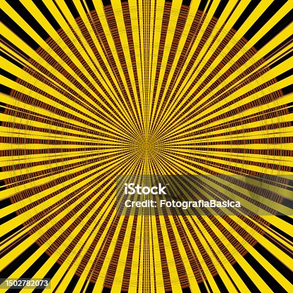 istock Abstract yellow radial pattern 1502782073