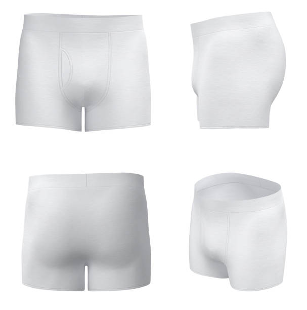istock Boxer shorts, boxers underpants for boys, white underwear 1502782968