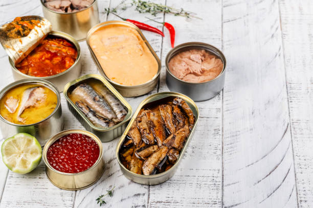 istock Fish, seafood preserves in cans 1502785175
