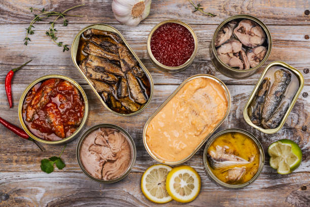istock Fish, seafood preserves in cans 1502785183