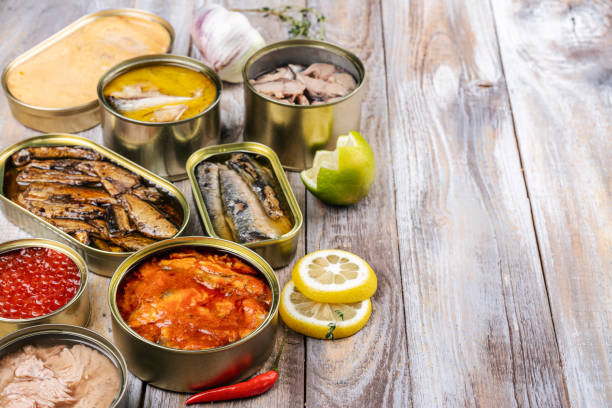 istock Fish, seafood preserves in cans 1502785257