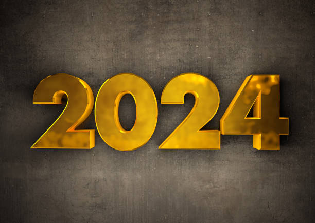 istock Golden 2024 Text on the Wall 1502785563
